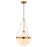 Vaxcel Lincoln 12.75" 1 Lt Pendant, Muted Brass - P0448