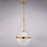 Vaxcel Lincoln 12.75" 1 Lt Pendant, Muted Brass