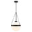 Vaxcel Lincoln 12.75" 1 Lt Pendant, Matte Black - P0449