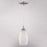 Vaxcel Milano 4.75" 1 Lt Mini Pendant Alabaster Glass, Satin Nickel