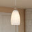 Vaxcel Milano 4.75" 1 Lt Mini Pendant Alabaster Glass, Satin Nickel