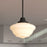 Vaxcel Eastgate 12" 1 Lt Pendant, Matte Black