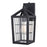 Vaxcel Gage 1 Light 7" Outdoor Wall Light, Volcanic Black/Clear