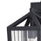 Vaxcel Gage 1 Light 7" Outdoor Wall Light, Volcanic Black/Clear