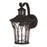 Vaxcel Abigail 1 Light 7.5" Outdoor Motion Sensor Wall Light, BK/Clear