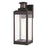 Vaxcel Kinzie 1 Light 5" Outdoor Motion Sensor Wall Light, Black/Clear