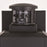 Vaxcel Kinzie 1 Light 5" Outdoor Motion Sensor Wall Light, Black/Clear