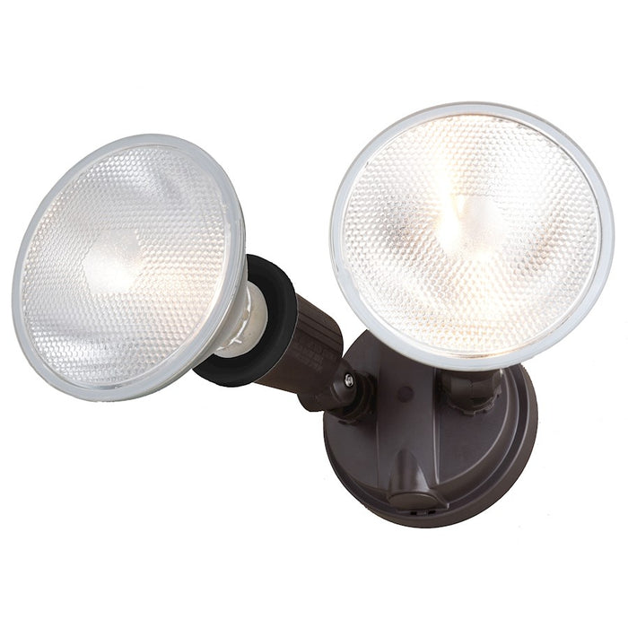 Vaxcel 6.75" 2 Light Outdoor Security Flood Light, Bronze - T0690