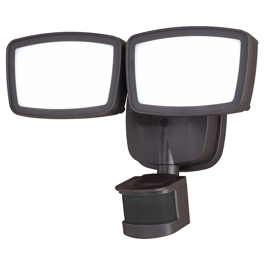 Vaxcel 10.75" 2L LED Outdoor Security Flood Light, Bronze 180Deg - T0699