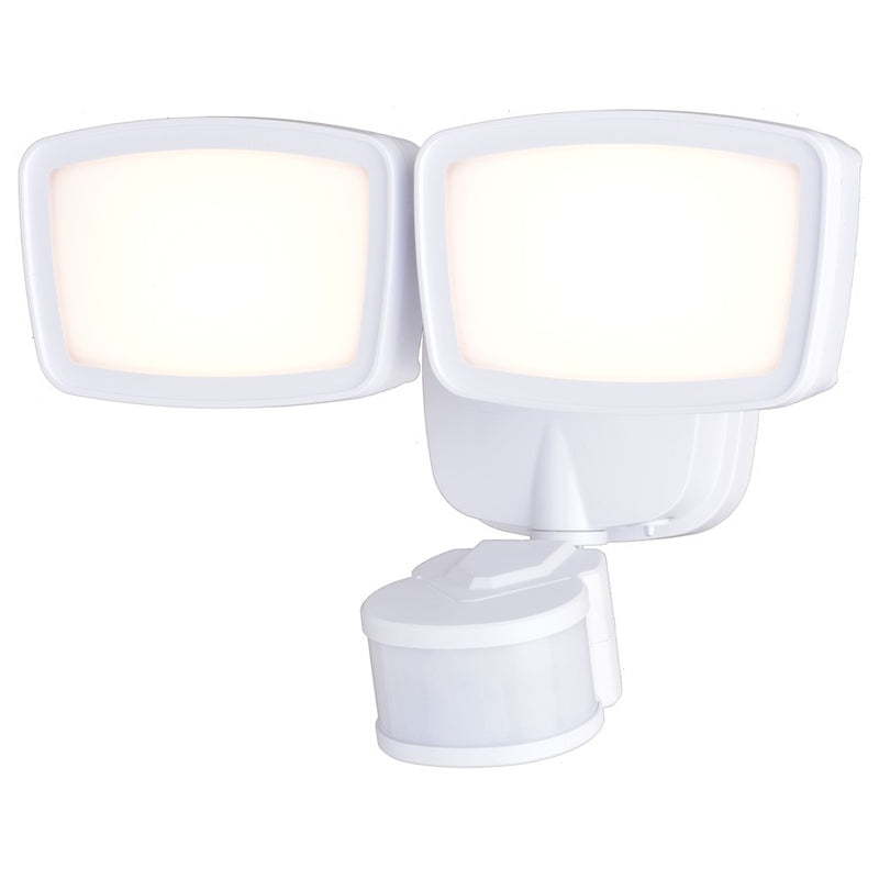 Vaxcel 10.75" 2L LED Adj. Outdoor Security Flood Light, White 240Deg - T0700