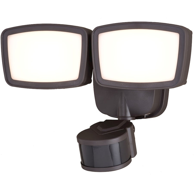 Vaxcel 10.75" 2L LED Adj. Outdoor Security Flood Light, Bronze 240Deg - T0701