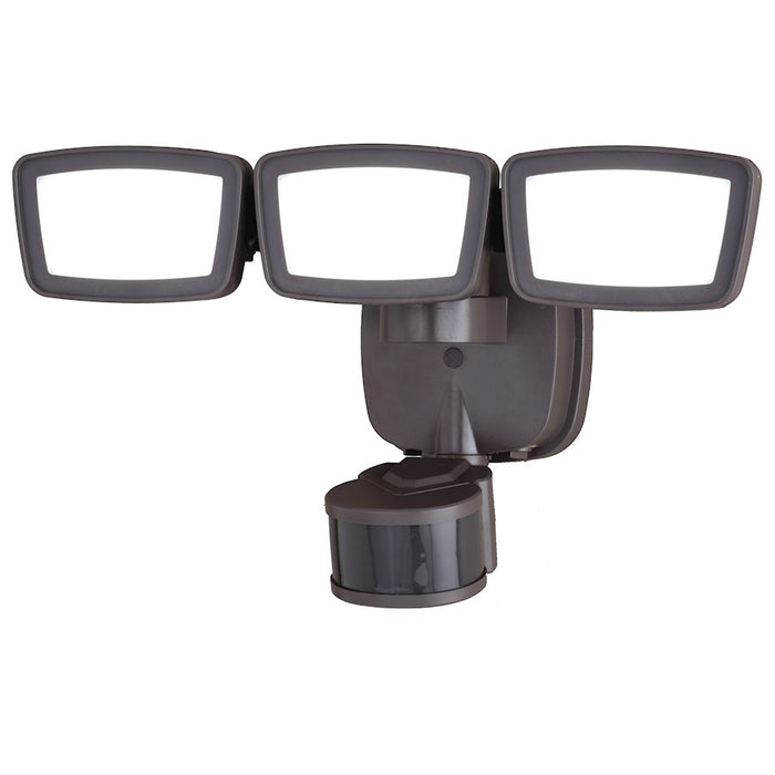 Vaxcel 13.25" 3 Light LED Adj. Outdoor Security Flood Light, Bronze - T0703