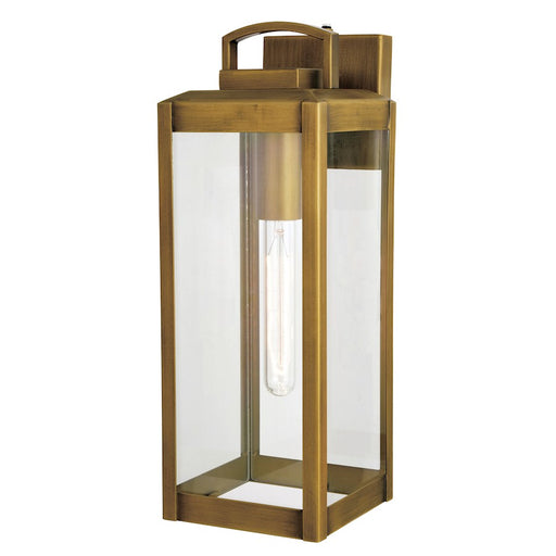 Vaxcel Kinzie 6" Outdoor Wall Light, Vintage Brass - T0707