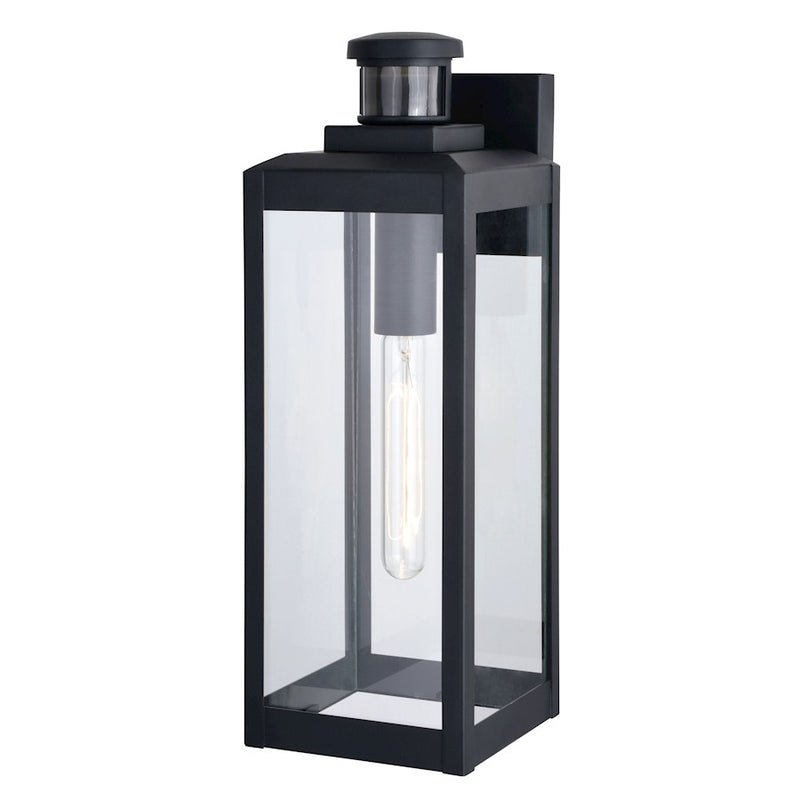 Vaxcel Kinzie Dualux 6" Outdoor Motion Sensor Wall Light, Textured Black - T0708