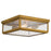 Vaxcel Kinzie 12" 2 Light Flush Mount, Vintage Brass - T0709