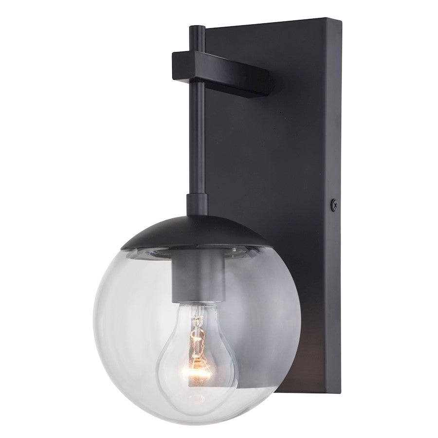 Vaxcel Keeler 6" Outdoor Wall Light, Matte Black - T0714