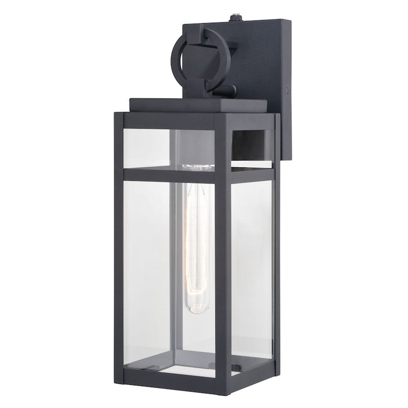 Vaxcel Hubbard 5" Outdoor Wall Light, Textured Black - T0720