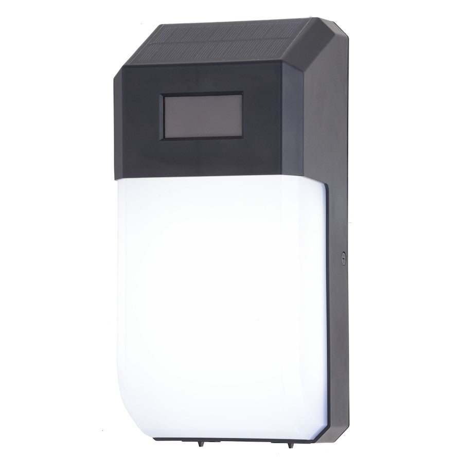 Vaxcel 4.5" Solar LED Outdoor Motion Sensor Wall Pack Light, Black - T0725