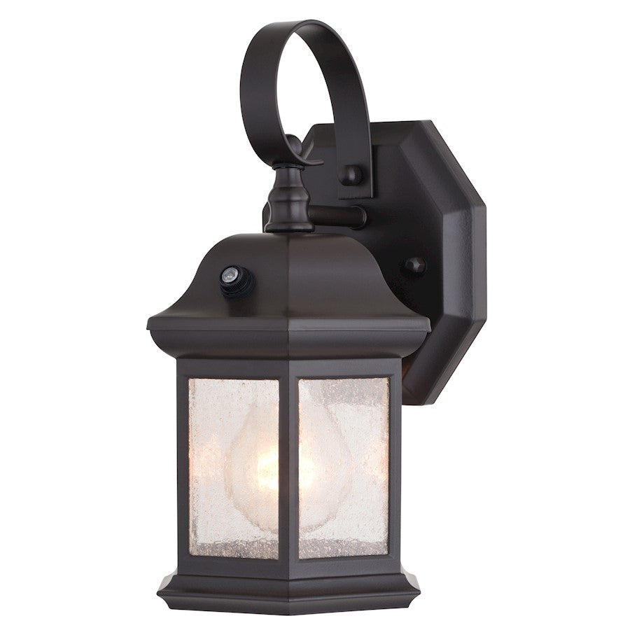 Vaxcel Wellington 6" Dusk to Dawn Outdoor Wall Light, Medium Bronze - T0738