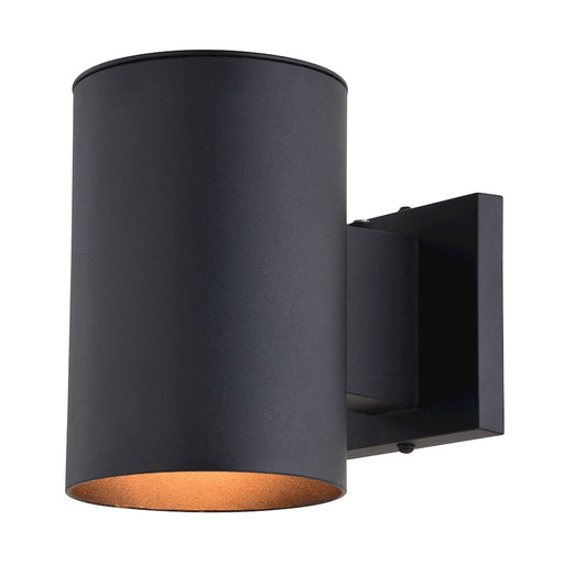 Vaxcel Chiasso 1 Light 7.25" Dusk to Dawn Outdoor Wall Light, Black - T0739