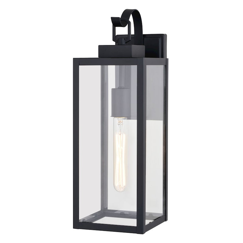 Vaxcel Clinton 6" Outdoor Wall Light, Matte Black - T0745