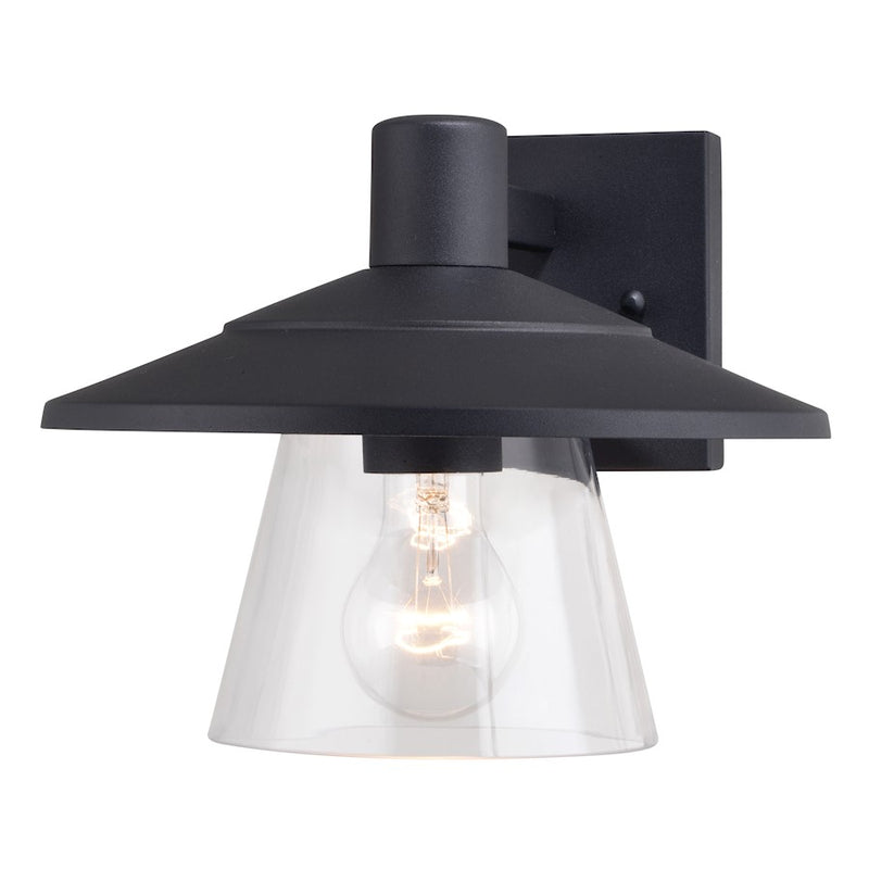 Vaxcel Westport 10" Outdoor Wall Light, Textured Black - T0752