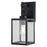 Vaxcel Berkley 1 Light 6"W Outdoor Wall Light, Black/Clear Seeded Glass - T0771