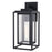 Vaxcel Filmore 1 Light 7"W Outdoor Wall Light, Black/Clear Glass - T0773