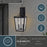 Vaxcel Cottage Grove 2 Light 9"W Outdoor Wall Light, Black/Clear Glass