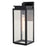 Vaxcel Uptown 1 Light 6"W Outdoor Wall Light, Matte Black/Clear Glass - T0777