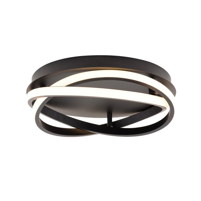 Vaxcel North End 1Lt 13" LED Outdoor Flush Mount, Black/Frosted Silicone - T0778