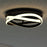 Vaxcel North End 1Lt 13" LED Outdoor Flush Mount, Black/Frosted Silicone