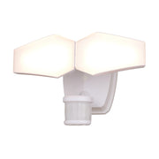 Vaxcel Almora 2Lt 12"W LED Outdoor Motion Sensor, White/Frosted Acrylic - T0784