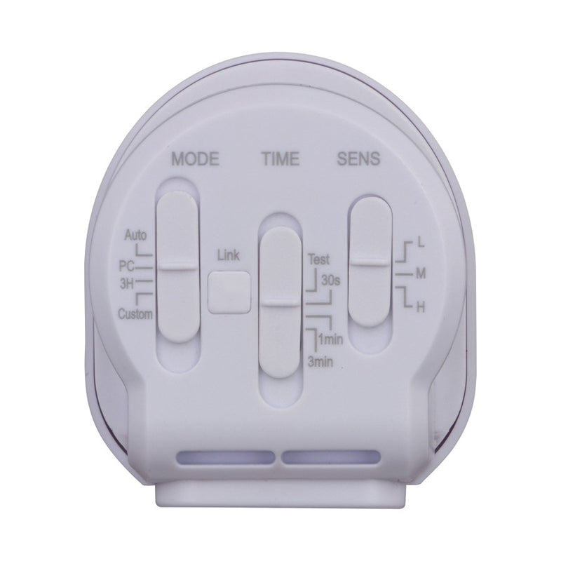 Vaxcel Almora 2Lt 12"W LED Outdoor Motion Sensor, White/Frosted Acrylic