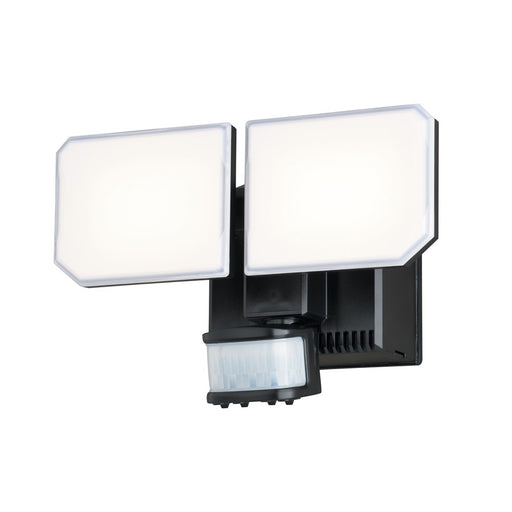 Vaxcel 10.5" 2 Lt LED Outdoor Motion Sensor Security Flood Lt, Black - T0788