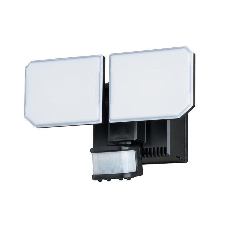 Vaxcel 10.5" 2 Lt LED Outdoor Motion Sensor Security Flood Lt, Black