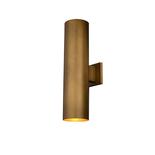 Vaxcel Chiasso 2 Light 20"H Outdoor Wall Light, Warm Brass/Gold - T0789