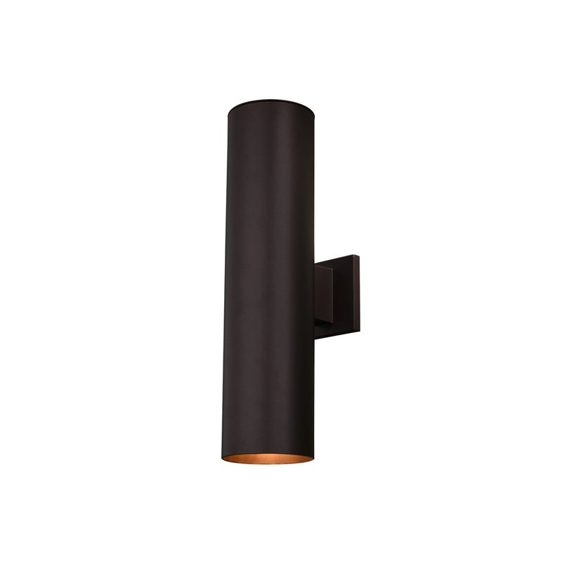 Vaxcel Chiasso 2 Light 20"H Outdoor Wall Light, Deep Bronze/Brown - T0790