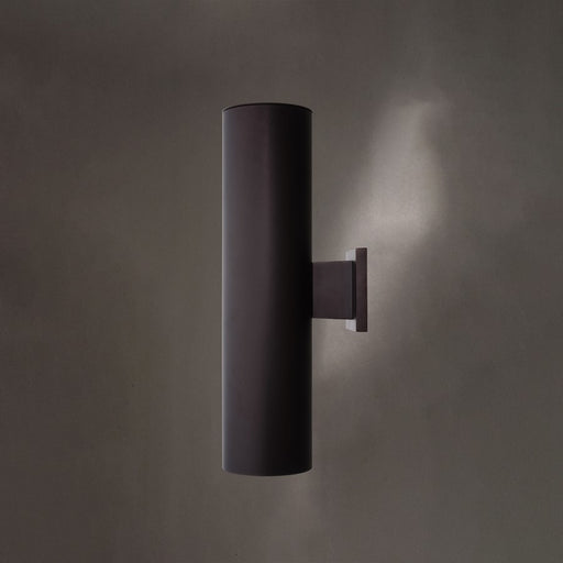 Vaxcel Chiasso 2 Light 20"H Outdoor Wall Light, Deep Bronze/Brown