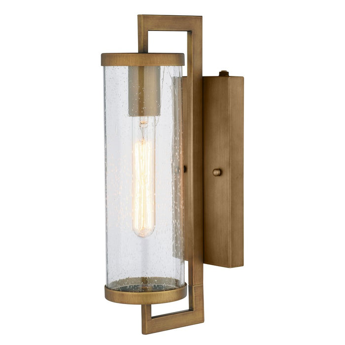 Vaxcel Morgan Park 16" H Outdoor Wall Light, Warm Brass/Clear - T0791