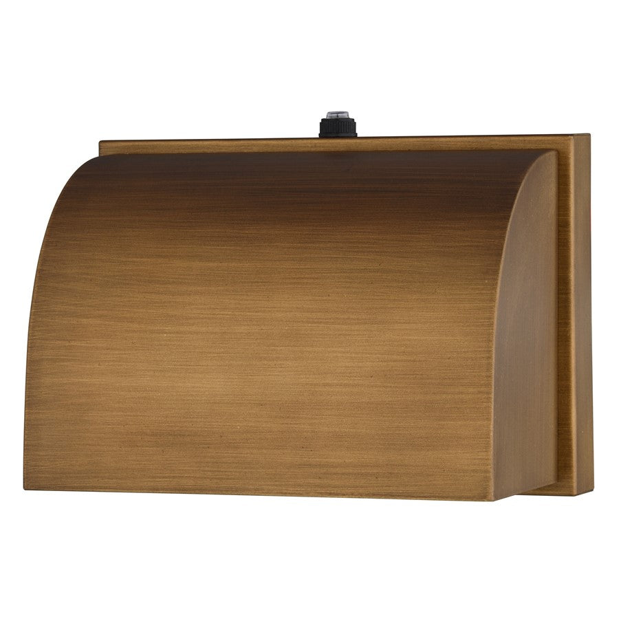 Vaxcel Walsh 7"W Outdoor Wall Light, Warm Brass/Gold - T0794
