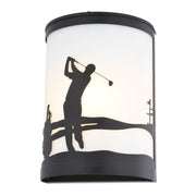 Vaxcel Links 8"W Indoor/Outdoor Wall Light, Black/Black - T0795