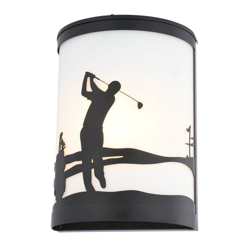 Vaxcel Links 8"W Indoor/Outdoor Wall Light, Black/Black - T0795