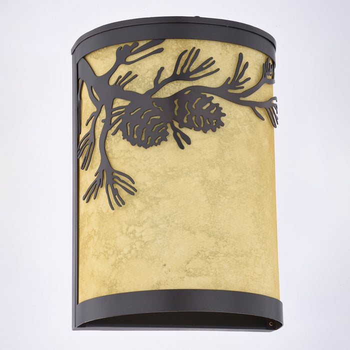 Vaxcel Douglas 8"W Indoor/Outdoor Wall Light, Warm Bronze/Brown