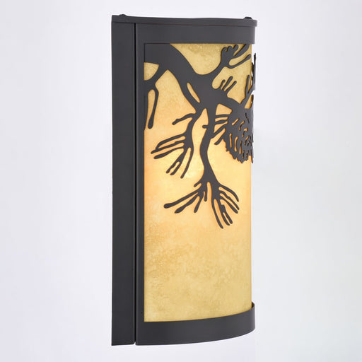 Vaxcel Douglas 8"W Indoor/Outdoor Wall Light, Warm Bronze/Brown