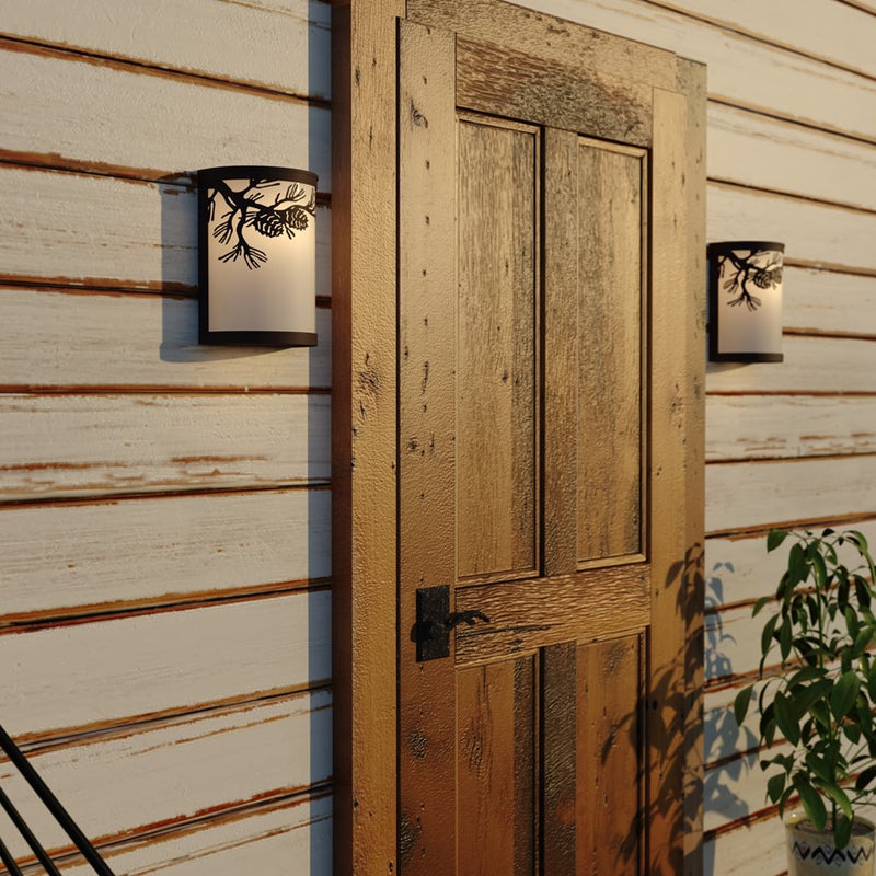 Vaxcel Douglas 8"W Indoor/Outdoor Wall Light, Warm Bronze/Brown