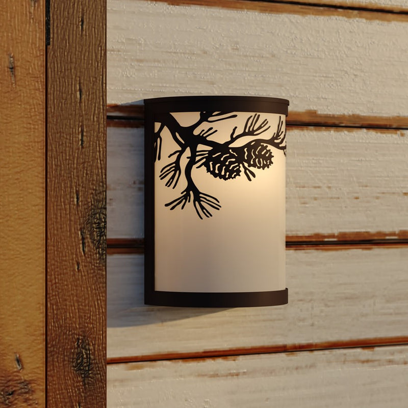 Vaxcel Douglas 8"W Indoor/Outdoor Wall Light, Warm Bronze/Brown