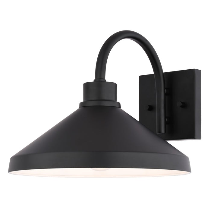Vaxcel Highland Park 11.25" Outdoor Wall Light Matte Black/White - T0802