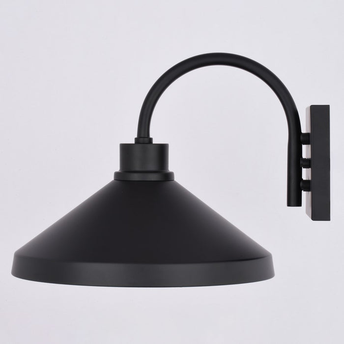 Vaxcel Highland Park 11.25" Outdoor Wall Light Matte Black/White