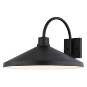 Vaxcel Highland Park 17" Outdoor Wall Light Matte Black/White - T0803